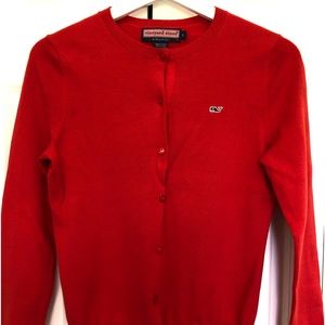 Vineyard Vines Sweater red small
